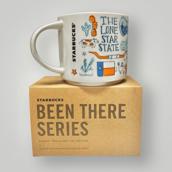 Starbucks Texas Howdy Been There 14oz Coffee Mug Collectible Lone Star New - Picture 3 of 14